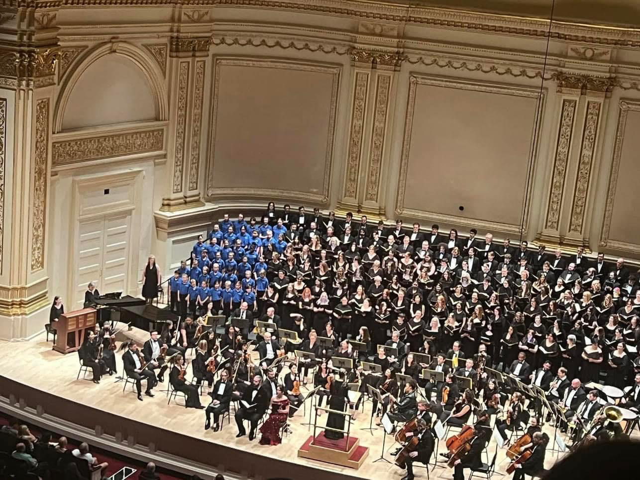 UNC choirs performing at Carnegie Hall