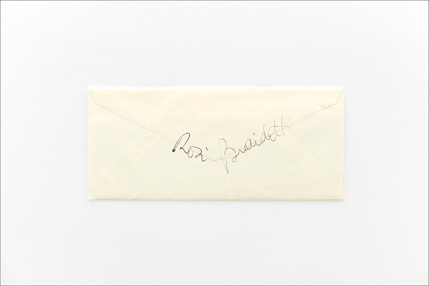 Rosi Braidotti Letter, Archival Pigmented Print, 8 x 12”