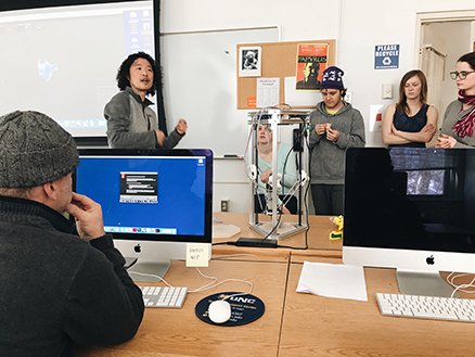 Taekeyeom Lee's demonstration in Agnes Ma's classroom.