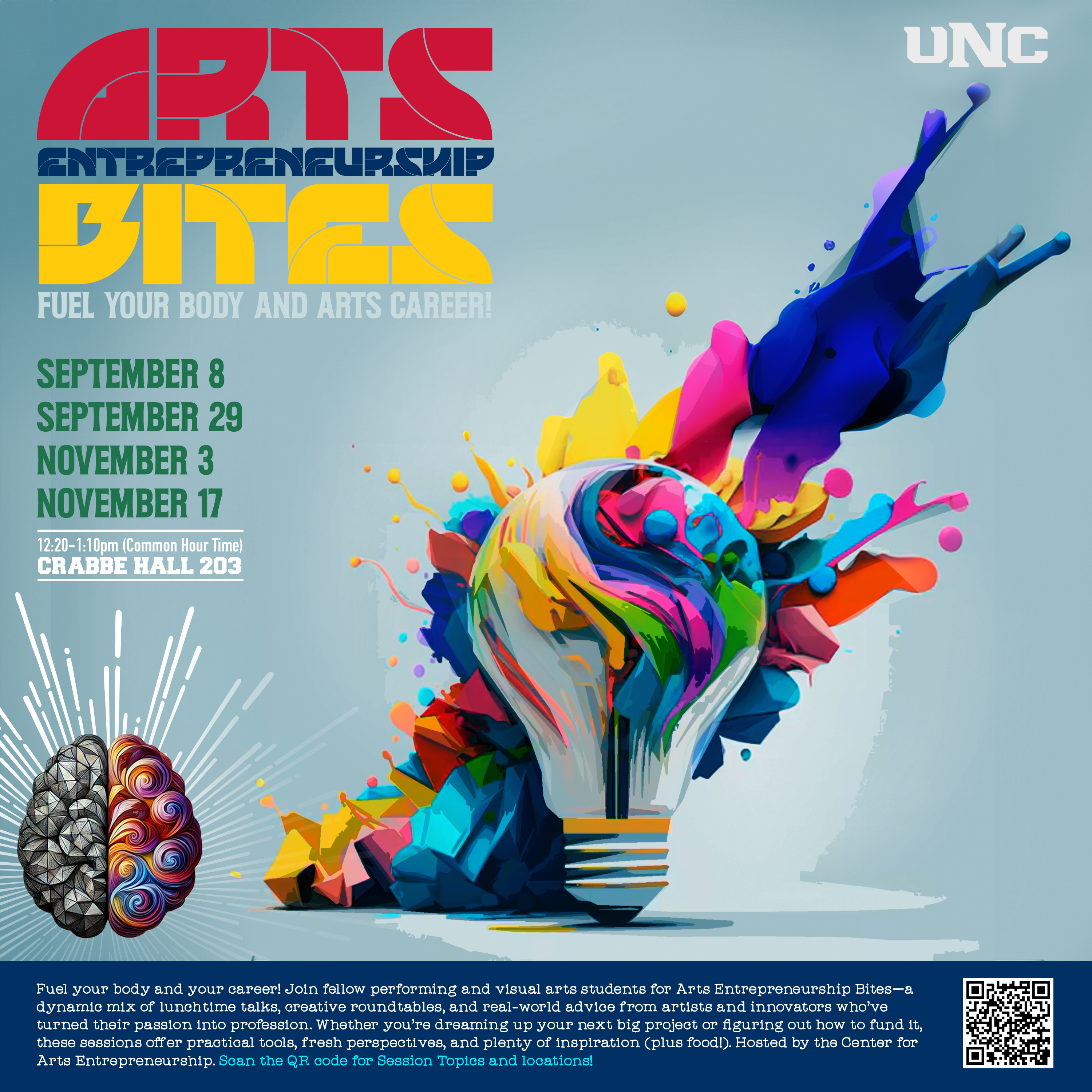 Arts Entrepreneurship Bites event graphic