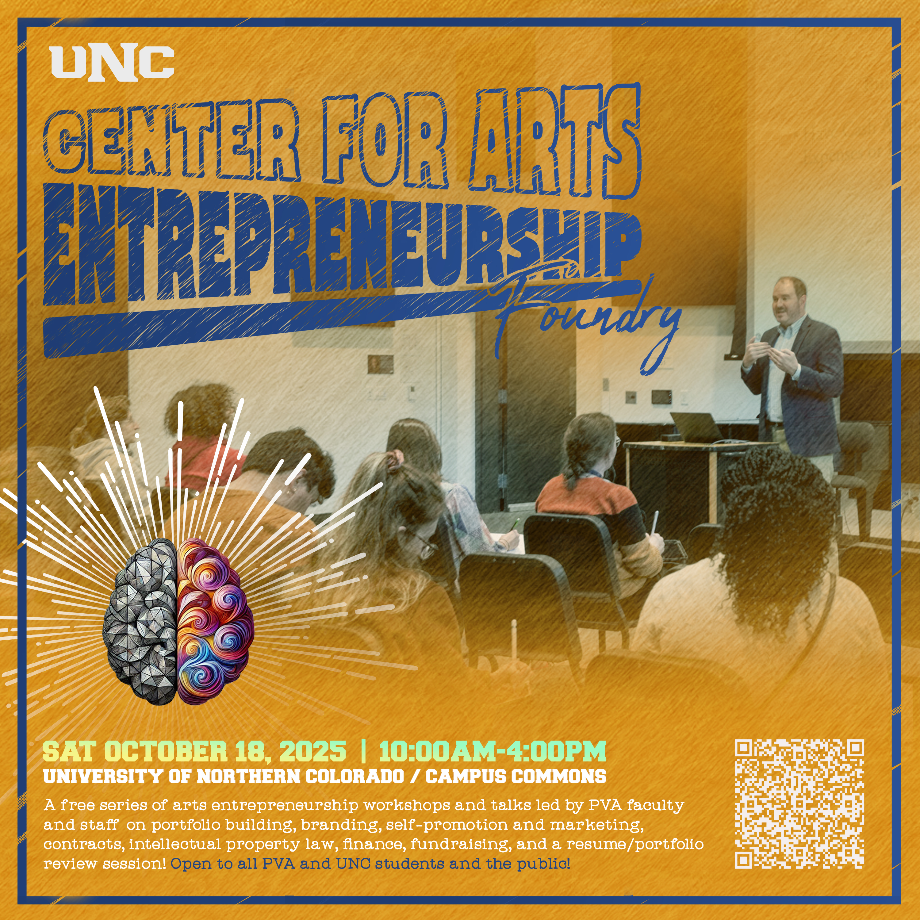 Arts Entrepreneurship Foundry event graphic