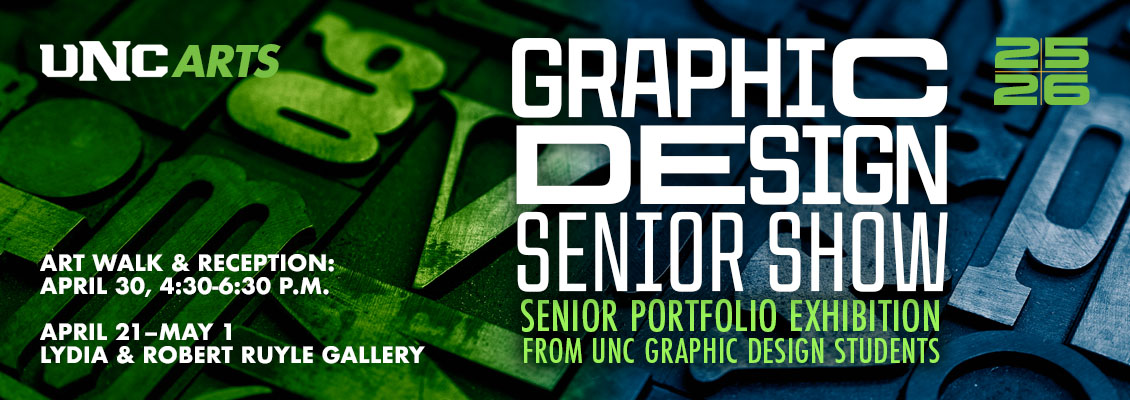 Graphic Design Senior Show graphic