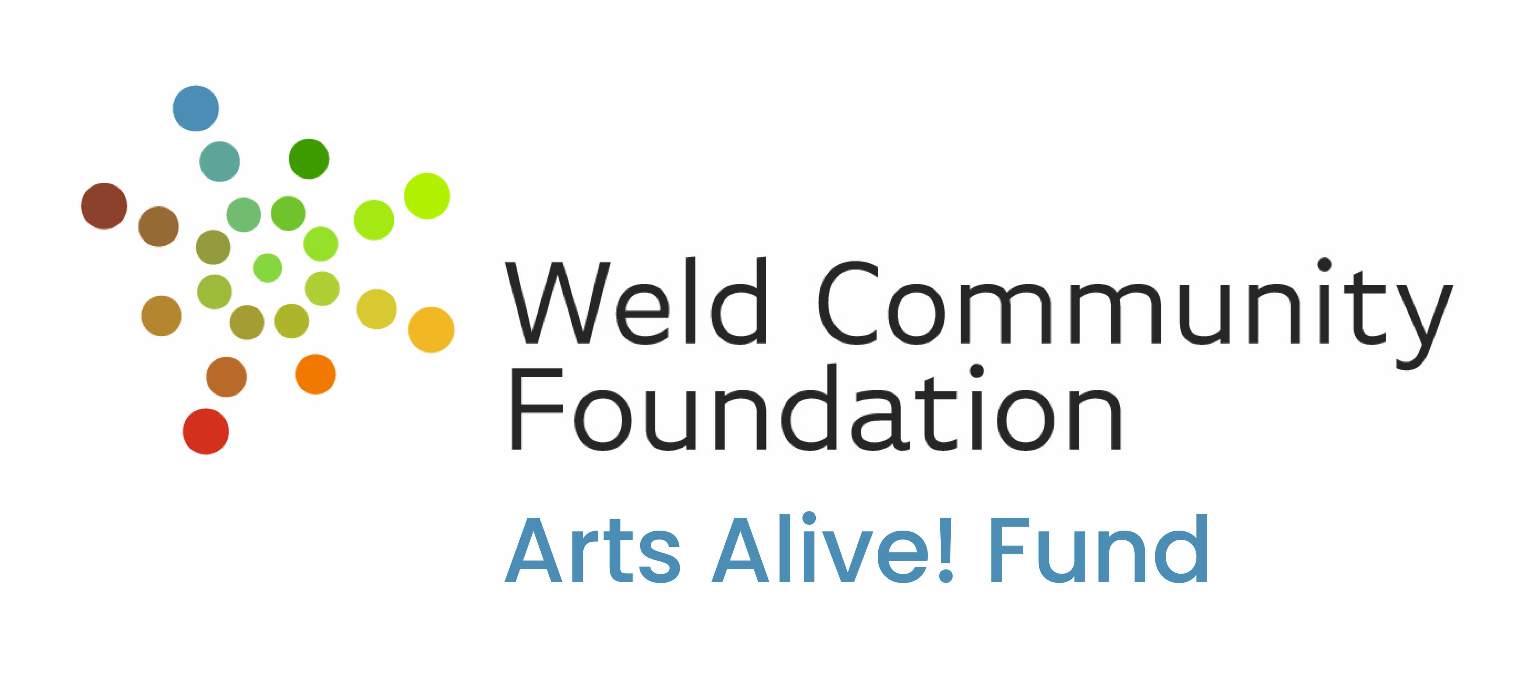 Weld Community Foundation Arts Alive! logo