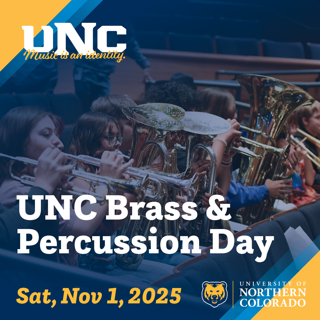 UNC Brass & Percussion Day graphic.