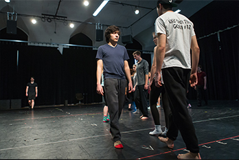 Students in Gray Gym dance studio