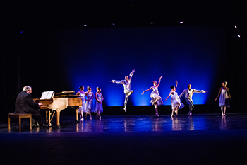 Dancers on the Langworthy stage