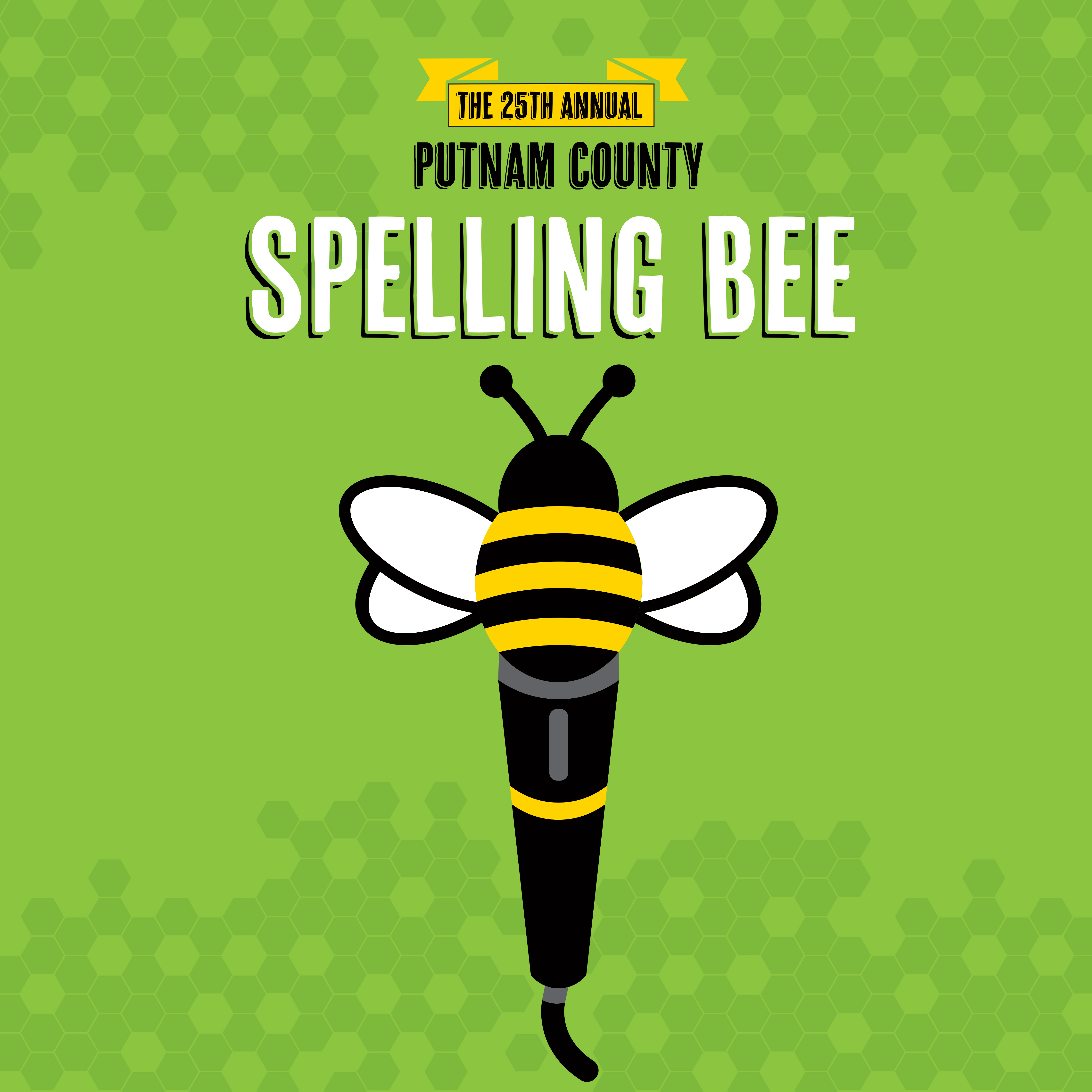 The 25th Annual Putnam County Spelling Bee graphic, LTR 2025